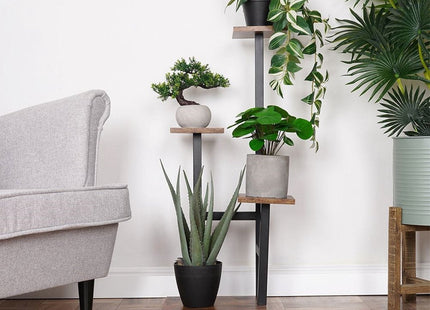 Vilde - Plantenstandaard - 4 Niveaus - Stabiel - Industriële Stijl - MBDeals.nl