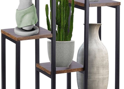 Vilde - Plantenstandaard - 6 Niveaus - Stabiel - Industriële Stijl - MBDeals.nl