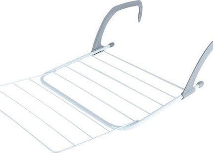 Vilde wasrek voor radiator inklapbaar wit metaal 55 x 50,5 cm - MBDeals.nl
