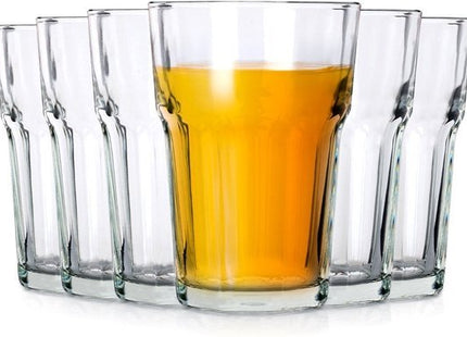 Vilde waterglas 360 ml set van 6 heldere vaatwasserbestendige glazen - MBDeals.nl