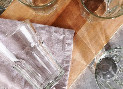 Vilde waterglas 360 ml set van 6 heldere vaatwasserbestendige glazen - MBDeals.nl