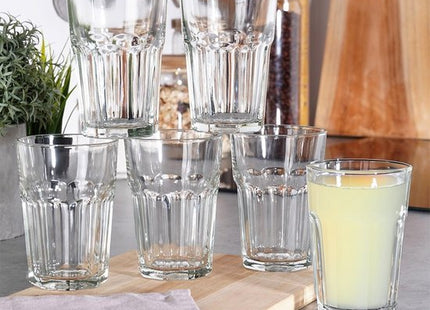 Vilde waterglas 360 ml set van 6 heldere vaatwasserbestendige glazen - MBDeals.nl