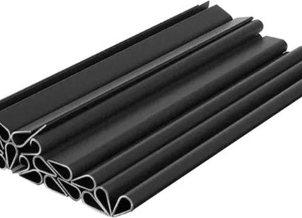 Vlechtband hekwerk antraciet 19 cm x 35 m inclusief 25 klemmen - MBDeals.nl