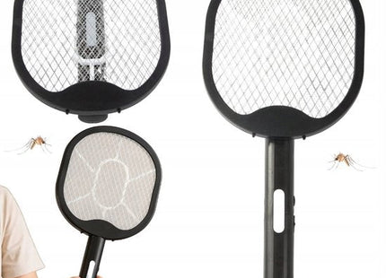 Vliegenmepper elektrisch oplaadbaar met UV-lamp en standaard, USB-C, zwart - MBDeals.nl