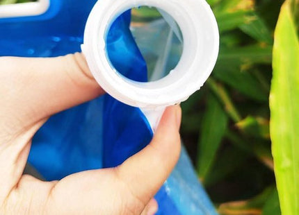 Watercontainer opvouwbaar 5 liter met kraan, blauw, 2 stuks - foto 2