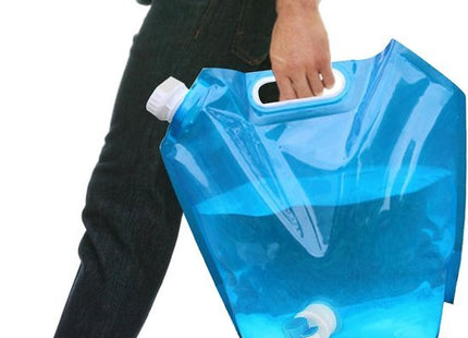 Watercontainer opvouwbaar 5 liter met kraan, blauw, 2 stuks - foto 6