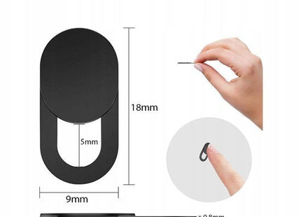 Webcam cover schuifbaar, 3 stuks zwart voor laptop, tablet en telefoon - MBDeals.nl