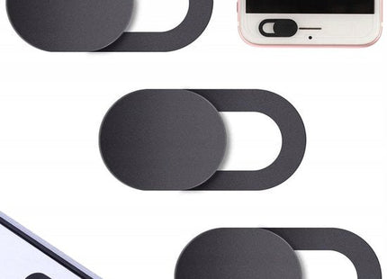 Webcam cover schuifbaar, 3 stuks zwart voor laptop, tablet en telefoon - MBDeals.nl