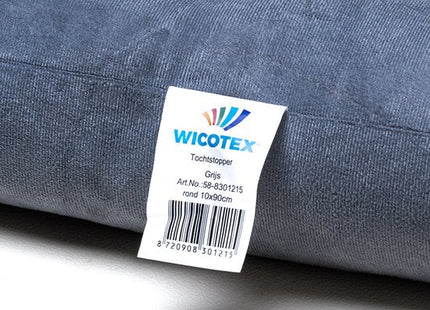 Wicotex - Tochtstopper - 10x90 Cm - Stoffen Hoes - Grijs - MBDeals.nl