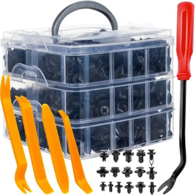 Xtrobb - Auto Clips Set - 620 Stuks - Universeel - Met Verwijdertools - MBDeals.nl
