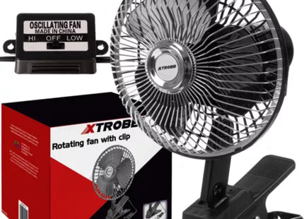 XTROBB - Autoventilator - Verstelbare Kantelhoek - Twee Snelheidsstanden - 12V Voedingsspanning - MBDeals.nl