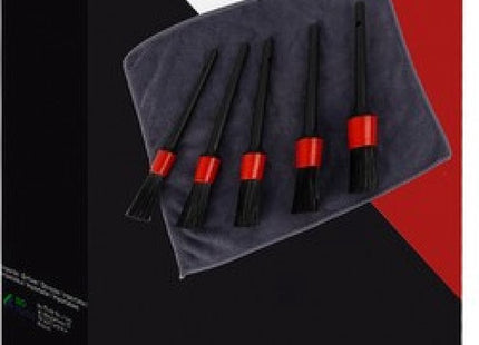 XTROBB - Detailing Borstels - Set van 5 - 2 Cm tot 4 Cm Borstels - Inclusief Microvezeldoek - MBDeals.nl