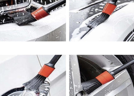XTROBB - Detailing Borstels - Set van 5 - 2 Cm tot 4 Cm Borstels - Inclusief Microvezeldoek - MBDeals.nl