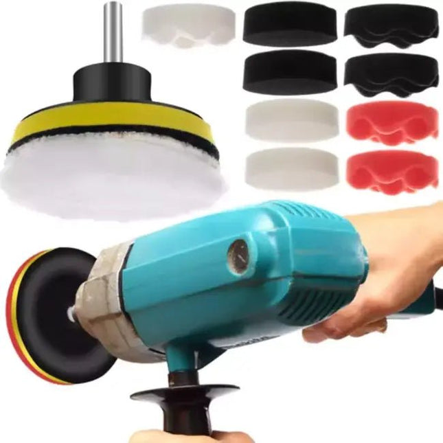 Xtrobb Polijstset voor Boormachine - 12 - Delig - 80mm Polijstschijven - Tot 3000 Toeren Per Minuut - MBDeals.nl