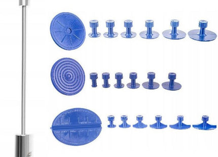 XTROBB - Professionele Uitdeukset - 49x12 Cm - Met Inerte Hamer - Inclusief 18 Adapters - MBDeals.nl