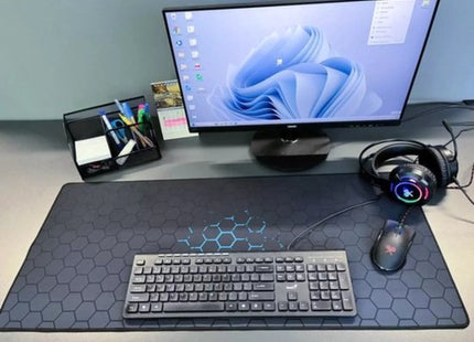 XXL gaming muismat 90 x 40 cm waterbestendig met antislip onderkant - MBDeals.nl