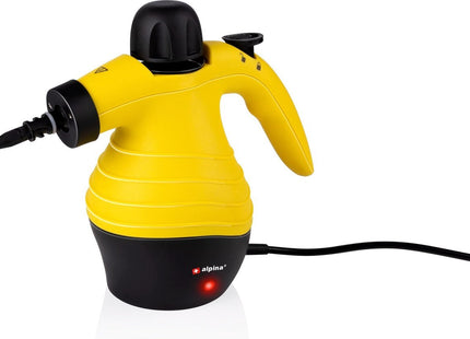 Alpina - Stoomreiniger - Handstoomreiniger - Compact & Draagbaar - Doodt Bacteriën - met 10 Accessoires - 1050 Watt - MBDeals.nl