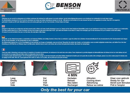 Benson - Auto-ontvochtiger herbruikbaar met vochtindicatie - MBDeals.nl