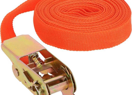 Benson Spanband met Ratel - 7.5 meter - Rood - 350 kilo Capaciteit - MBDeals.nl