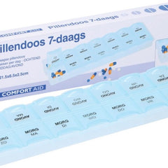 Comfort Aid - Pillendoosje klein - 7 dagen - Ochtend en avond - Medicatiedoos - Pillen box - Pil organizer - MBDeals.nl