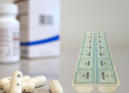 Comfort Aid - Pillendoosje klein - 7 dagen - Ochtend en avond - Medicatiedoos - Pillen box - Pil organizer - MBDeals.nl