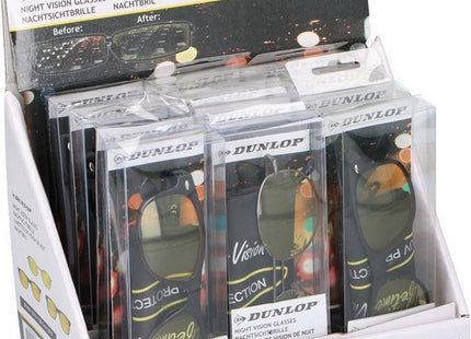 Dunlop - Nachtbril - autobril - Wayfarer model - handig in het donker - Verschillende types - Assorti - MBDeals.nl