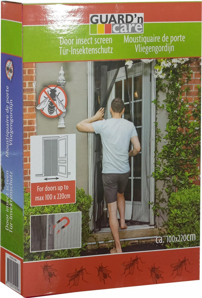 Guard ’n Care - Deurhor - 105x215 cm - Magnetisch - Zwart - MBDeals.nl