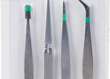 Kinzo - Hobby pincetten 4 stuks - MBDeals.nl