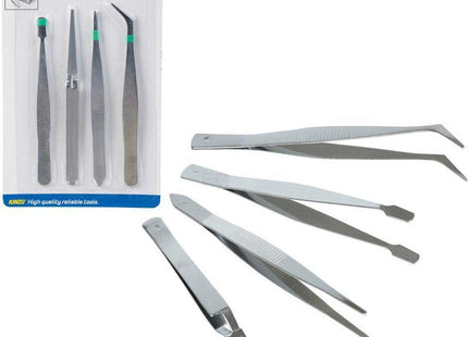 Kinzo - Hobby pincetten 4 stuks - MBDeals.nl