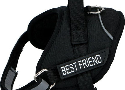 Pet Treatment Hondentuig - Hondenharnas - Small - Voor Kleine Honden - Verstelbaar: 38-50 cm - Reflecterend - Zwart - MBDeals.nl