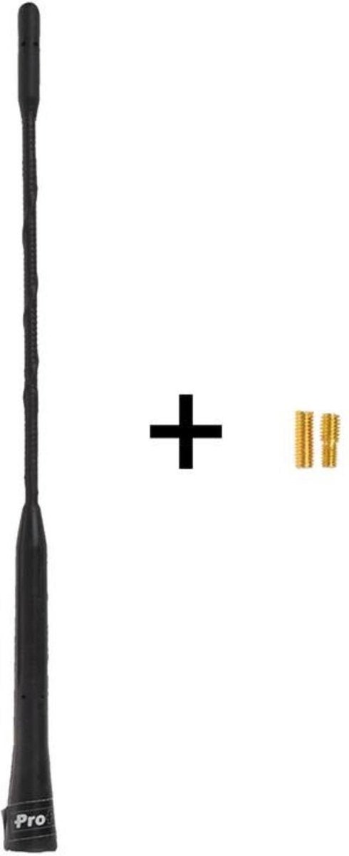 ProPlus- Auto antenne 23cm incl. M5 & M6 adapters - MBDeals.nl