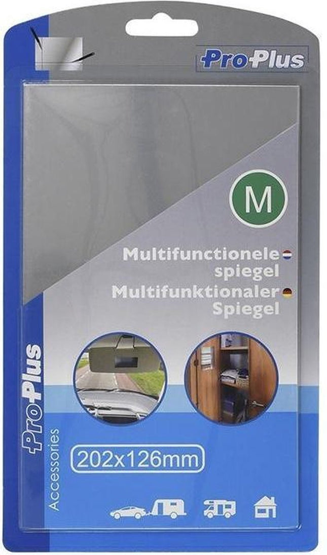 ProPlus - Multifunctionele Plakspiegel - 202 x 126 mm - Maat M - MBDeals.nl